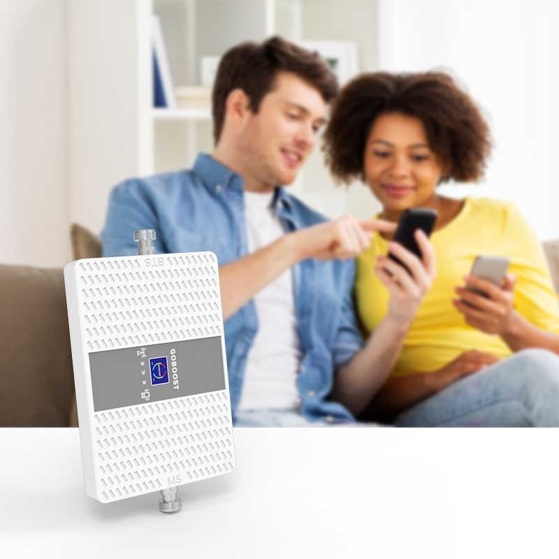 Goboost mobile booster 700 1800 mhz 70dB 2G 3G 4G DCS 1800 700 mobile B3 B28 signal boosters at home